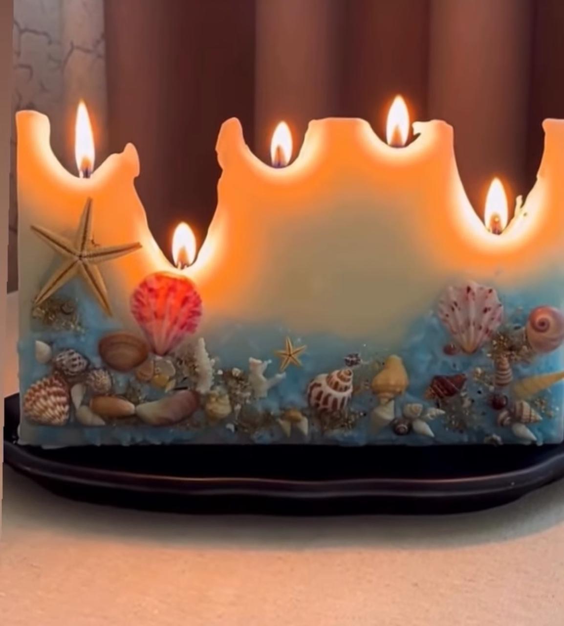 5 Wick Candle - Sea Life